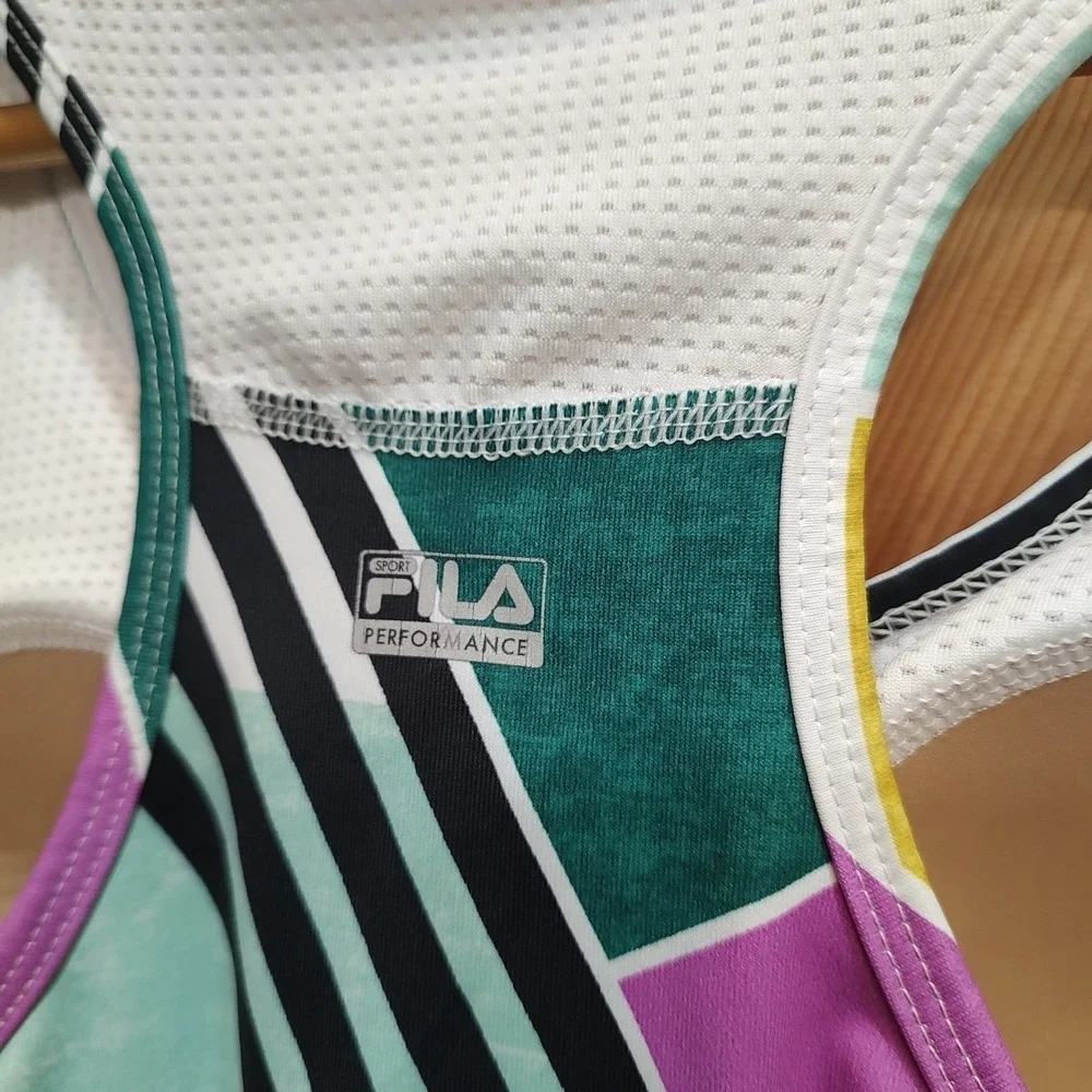 FILA PERFORMANCE SPORTS Bra Sz XL High Impact Racerback Running Workout Gym